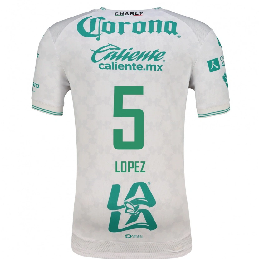 Danxen Mulher Camisola Aldo López #5 Verde Claro Branco Alternativa 2026/27 Camisa Brasil