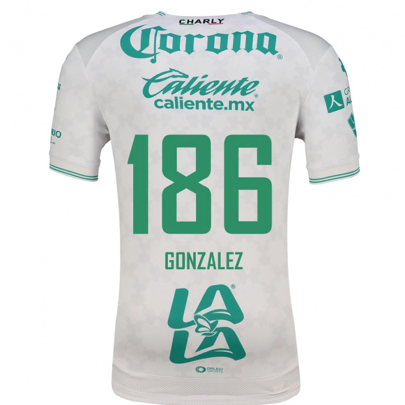 Danxen Mulher Camisola Valente González #186 Verde Claro Branco Alternativa 2026/27 Camisa Brasil
