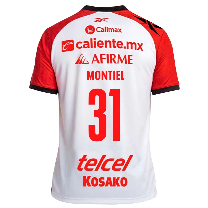 Danxen Mulher Camisola Abril Montiel #31 Vermelho Branco Preto Alternativa 2026/27 Camisa Brasil