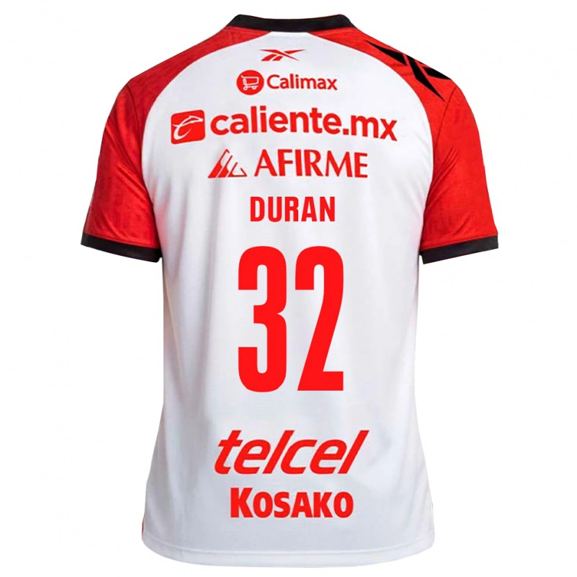 Danxen Mulher Camisola Ailed Duran #32 Vermelho Branco Preto Alternativa 2026/27 Camisa Brasil
