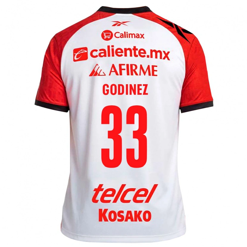 Danxen Mulher Camisola Rodrigo Godínez #33 Vermelho Branco Preto Alternativa 2026/27 Camisa Brasil