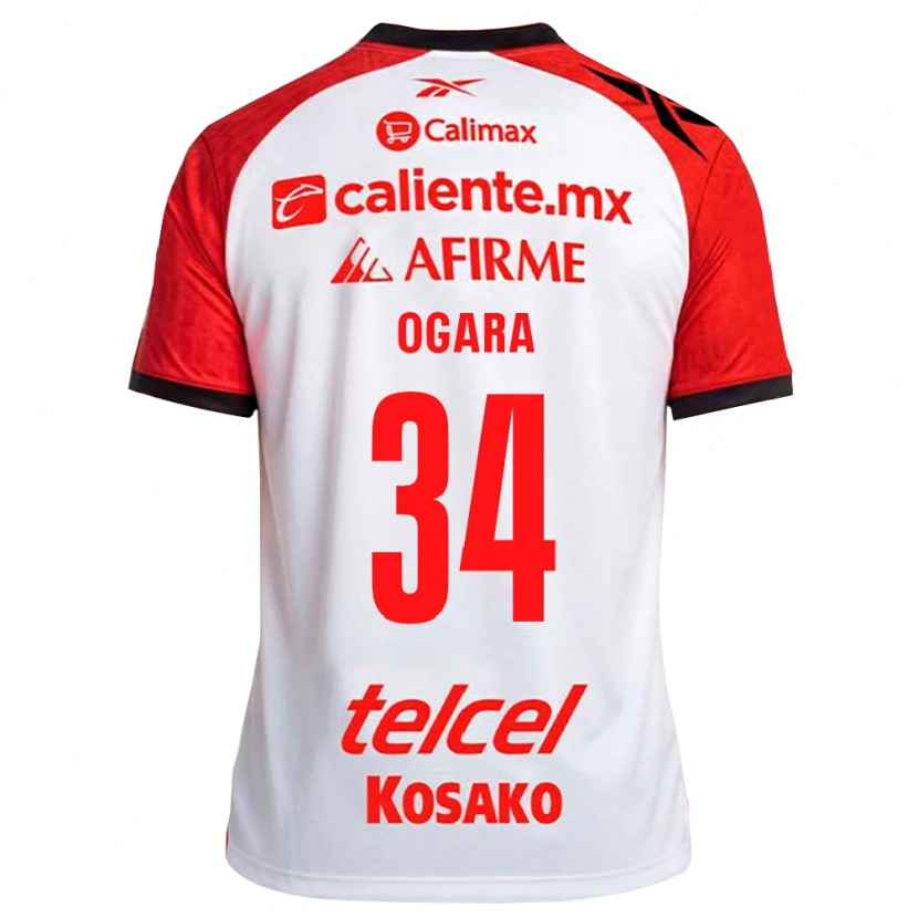 Danxen Mulher Camisola Gerson Ogara #34 Vermelho Branco Preto Alternativa 2026/27 Camisa Brasil