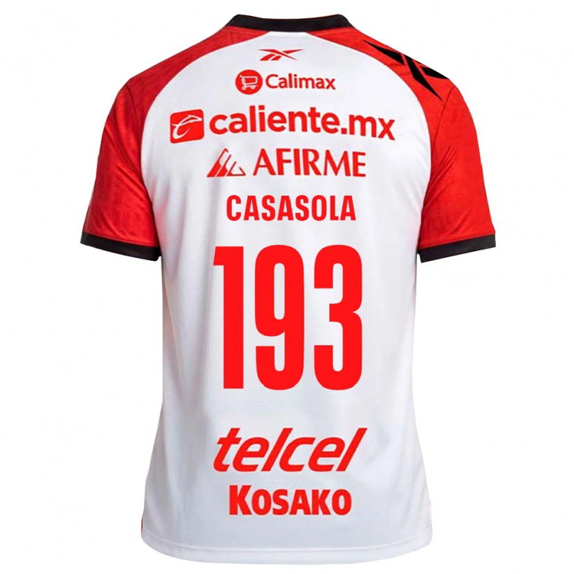 Danxen Mulher Camisola Axel Casasola #193 Vermelho Branco Preto Alternativa 2026/27 Camisa Brasil