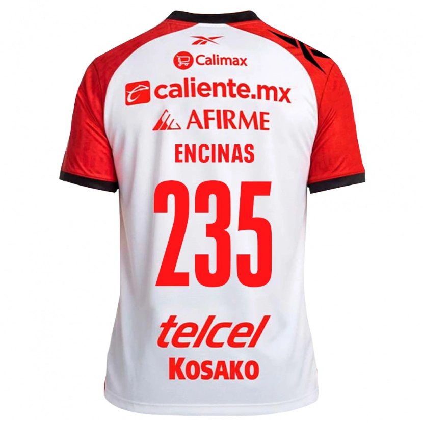 Danxen Mulher Camisola José Encinas #235 Vermelho Branco Preto Alternativa 2026/27 Camisa Brasil