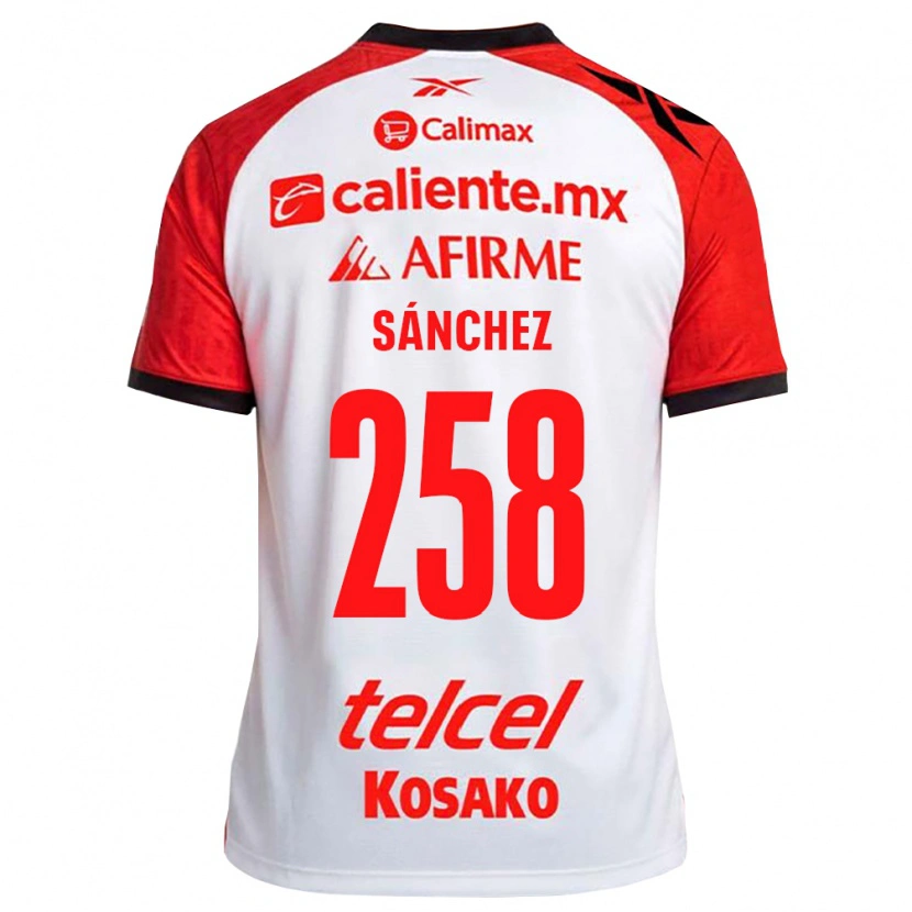 Danxen Mulher Camisola Edgar Sánchez #258 Vermelho Branco Preto Alternativa 2026/27 Camisa Brasil