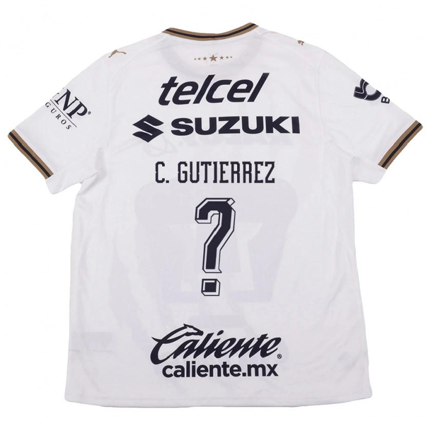 Danxen Mulher Camisola Carlos Gutierrez #0 Branco Preto Marrom Alternativa 2026/27 Camisa Brasil