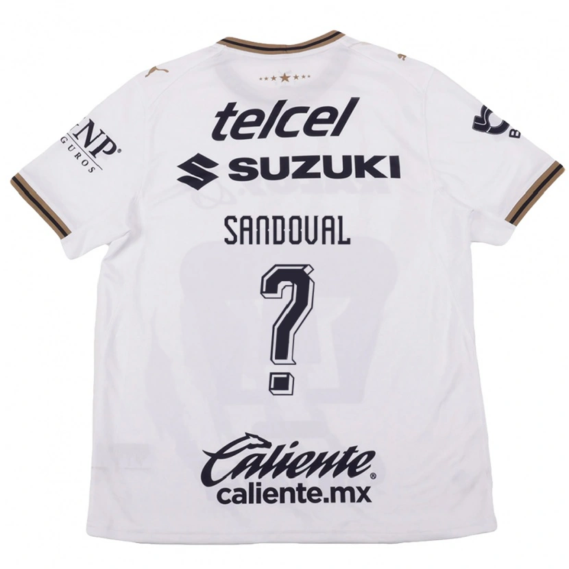 Danxen Mulher Camisola Kevin Sandoval #0 Branco Preto Marrom Alternativa 2026/27 Camisa Brasil