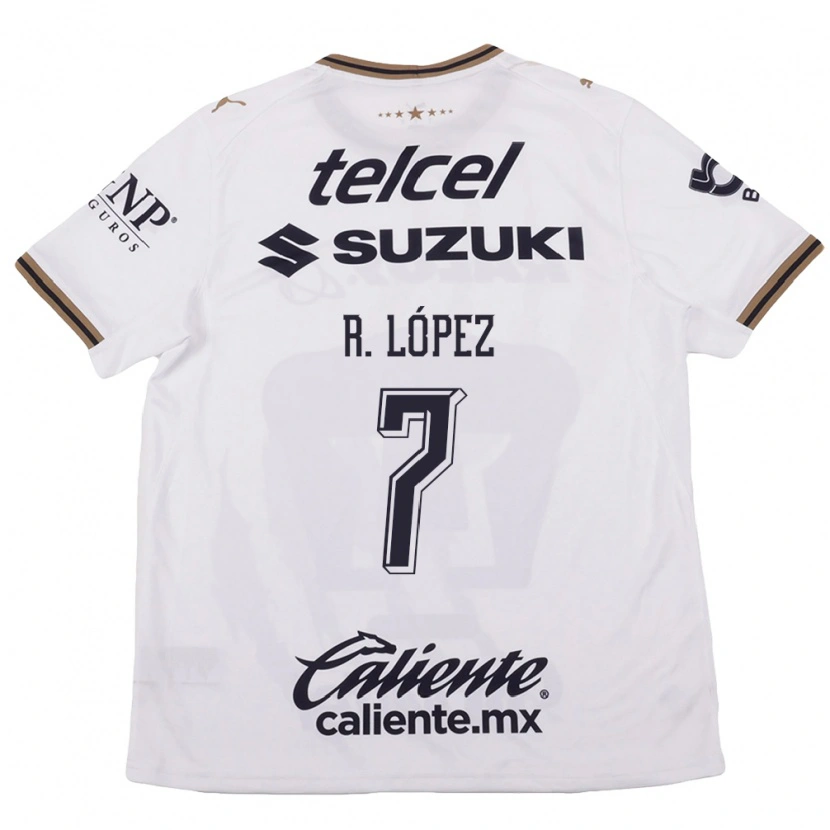Danxen Mulher Camisola Rodrigo López #7 Branco Preto Marrom Alternativa 2026/27 Camisa Brasil