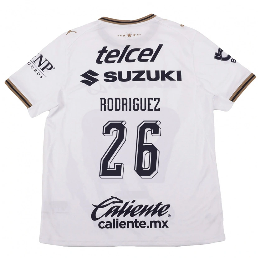 Danxen Mulher Camisola Lucia Rodriguez #26 Branco Preto Marrom Alternativa 2026/27 Camisa Brasil