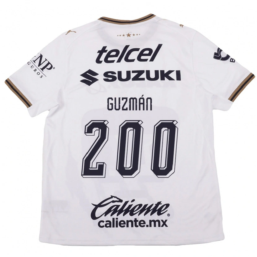 Danxen Mulher Camisola Alan Guzmán #200 Branco Preto Marrom Alternativa 2026/27 Camisa Brasil