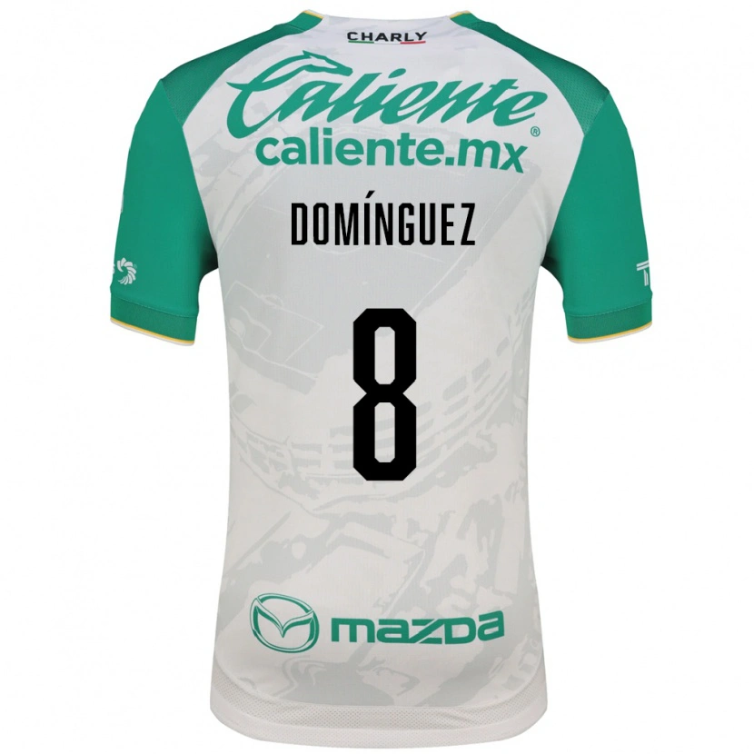 Danxen Mulher Camisola Juan Domínguez #8 Verde Claro Branco Alternativa 2026/27 Camisa Brasil