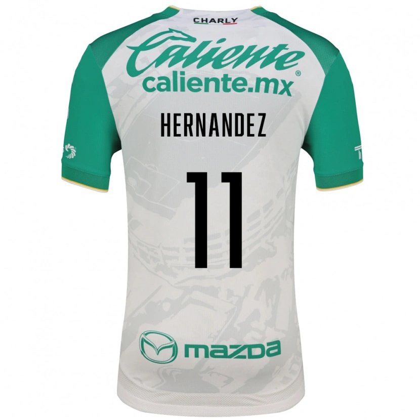 Danxen Mulher Camisola Elías Hernández #11 Verde Claro Branco Alternativa 2026/27 Camisa Brasil