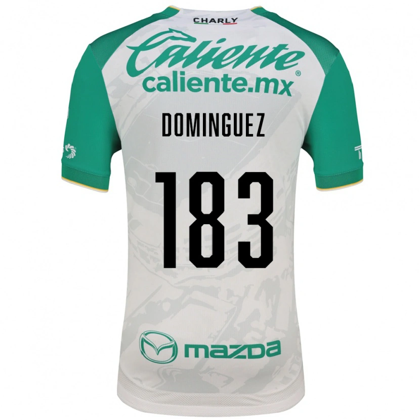 Danxen Mulher Camisola Jesús Domínguez #183 Verde Claro Branco Alternativa 2026/27 Camisa Brasil