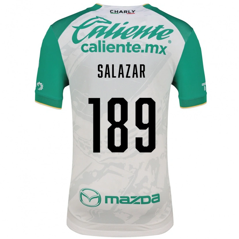 Danxen Mulher Camisola José Salazar #189 Verde Claro Branco Alternativa 2026/27 Camisa Brasil