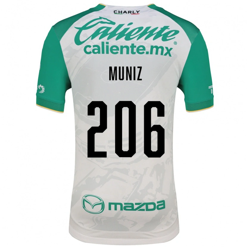 Danxen Mulher Camisola Isaác Muñíz #206 Verde Claro Branco Alternativa 2026/27 Camisa Brasil