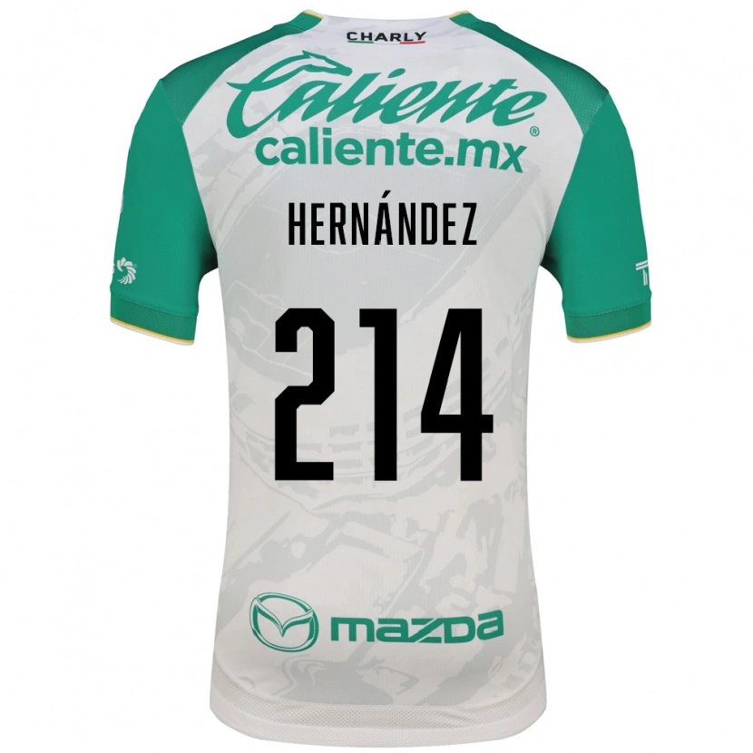 Danxen Mulher Camisola Iván Hernández #214 Verde Claro Branco Alternativa 2026/27 Camisa Brasil