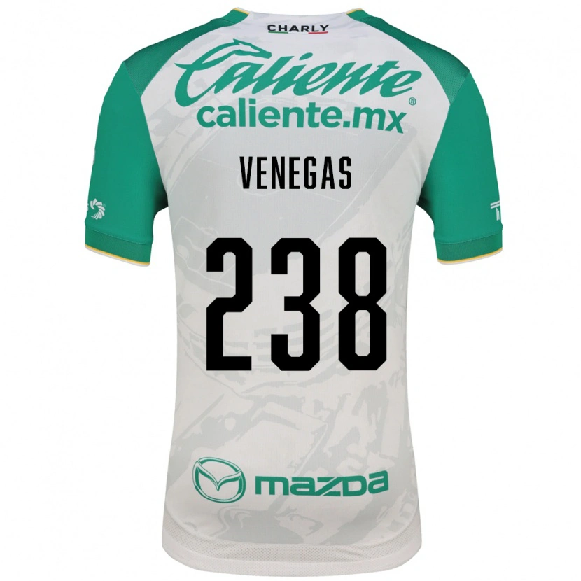 Danxen Mulher Camisola Luis Venegas #238 Verde Claro Branco Alternativa 2026/27 Camisa Brasil