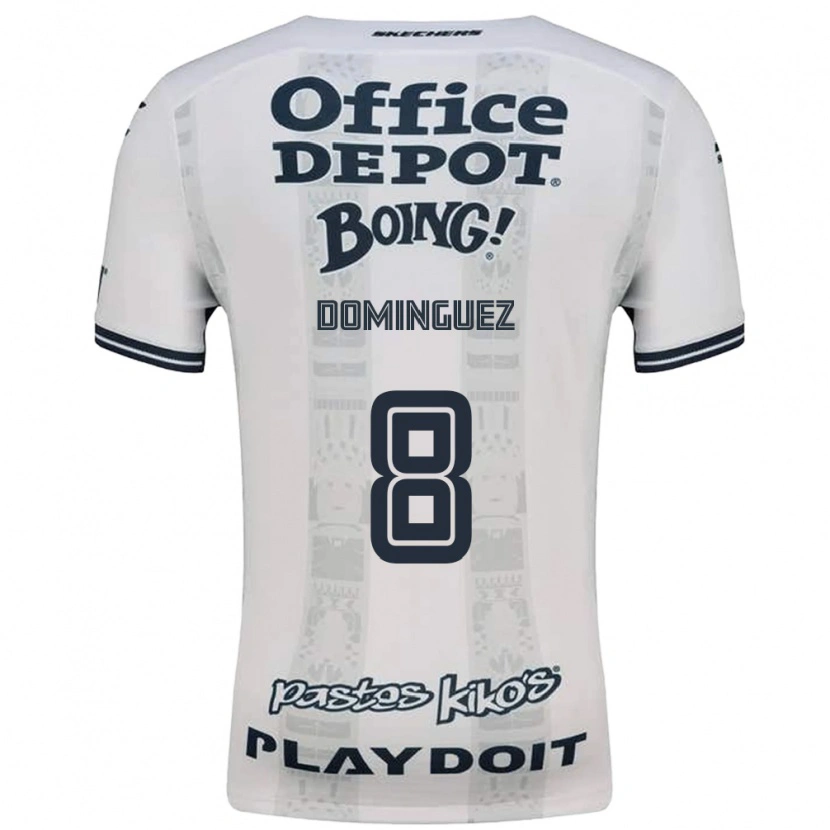 Danxen Mulher Camisola Alexéi Domínguez #8 Vermelho Branco Preto Alternativa 2026/27 Camisa Brasil