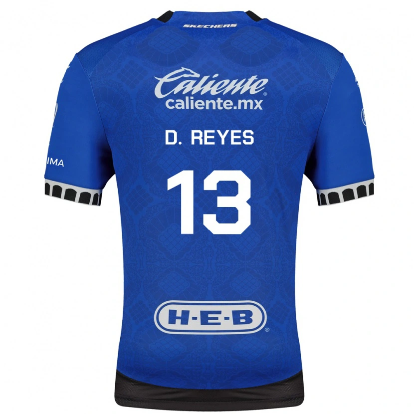 Danxen Mulher Camisola Diego Reyes #13 Azul Real Branco Preto Alternativa 2026/27 Camisa Brasil