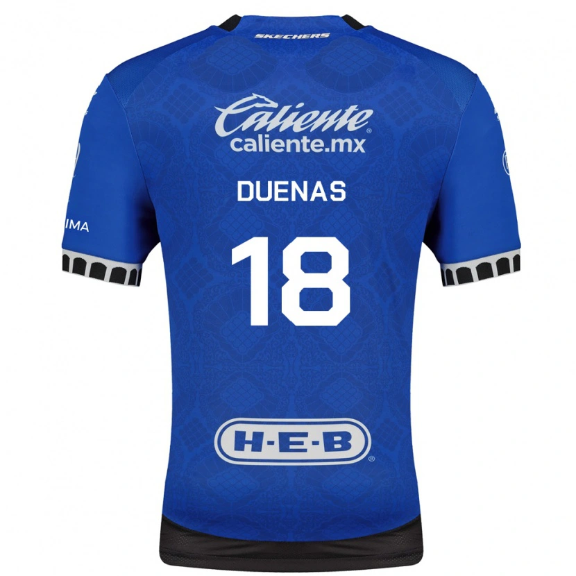 Danxen Mulher Camisola Érik Dueñas #18 Azul Real Branco Preto Alternativa 2026/27 Camisa Brasil