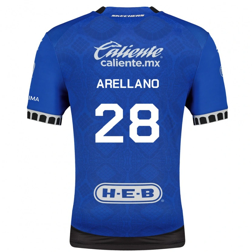 Danxen Mulher Camisola Jesús Arellano #28 Azul Real Branco Preto Alternativa 2026/27 Camisa Brasil