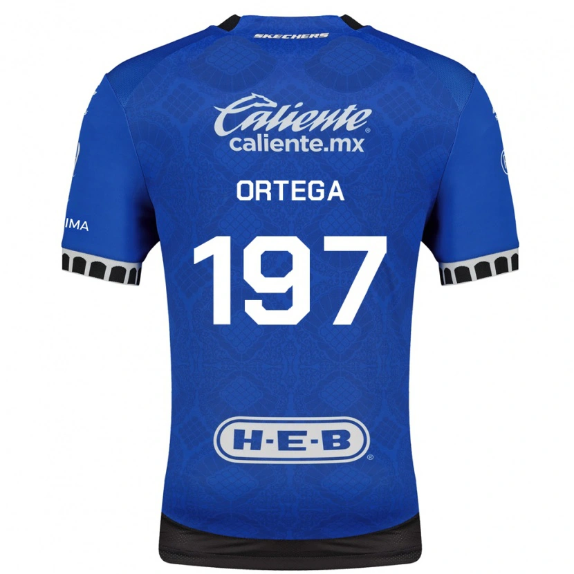 Danxen Mulher Camisola Javier Ortega #197 Azul Real Branco Preto Alternativa 2026/27 Camisa Brasil