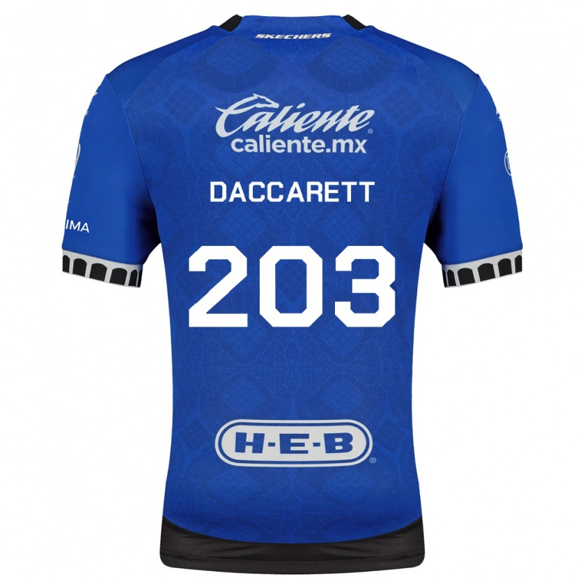 Danxen Mulher Camisola Juan Daccarett #203 Azul Real Branco Preto Alternativa 2026/27 Camisa Brasil