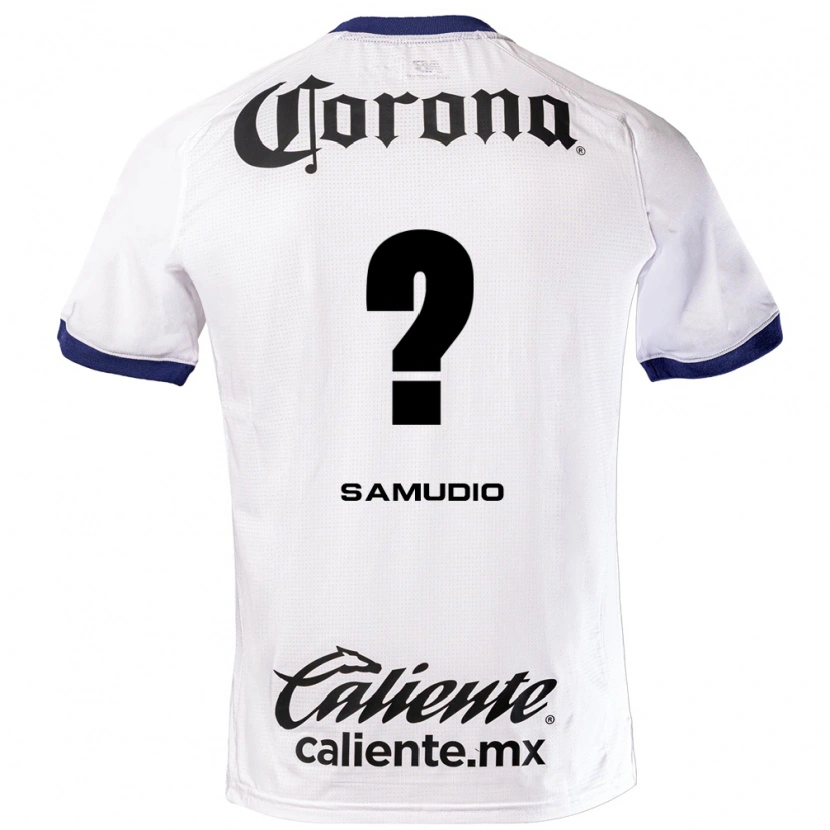 Danxen Mulher Camisola Braian Samudio #0 Branco Azul Preto Alternativa 2026/27 Camisa Brasil