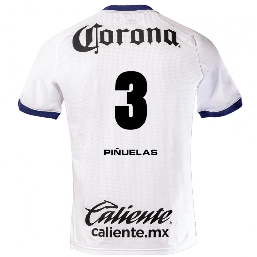 Danxen Mulher Camisola Fernando Piñuelas #3 Branco Azul Preto Alternativa 2026/27 Camisa Brasil