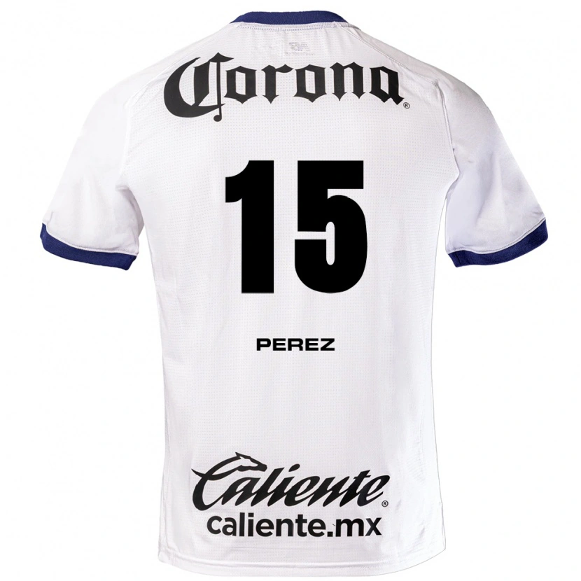 Danxen Mulher Camisola Pável Pérez #15 Branco Azul Preto Alternativa 2026/27 Camisa Brasil