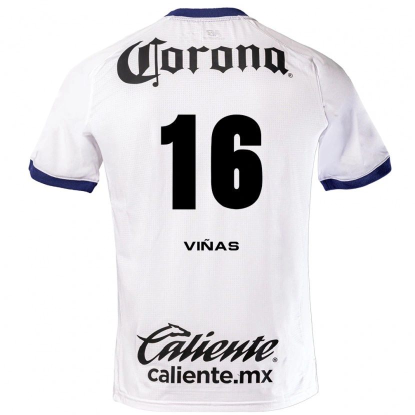 Danxen Mulher Camisola Federico Viñas #16 Branco Azul Preto Alternativa 2026/27 Camisa Brasil