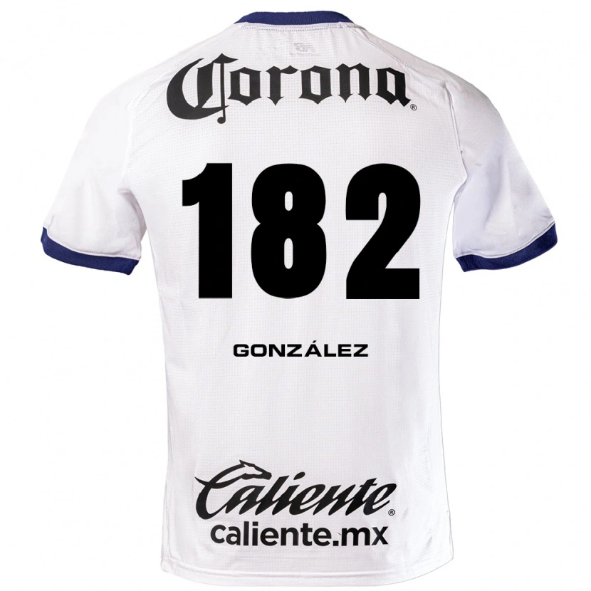 Danxen Mulher Camisola Enrique González #182 Branco Azul Preto Alternativa 2026/27 Camisa Brasil