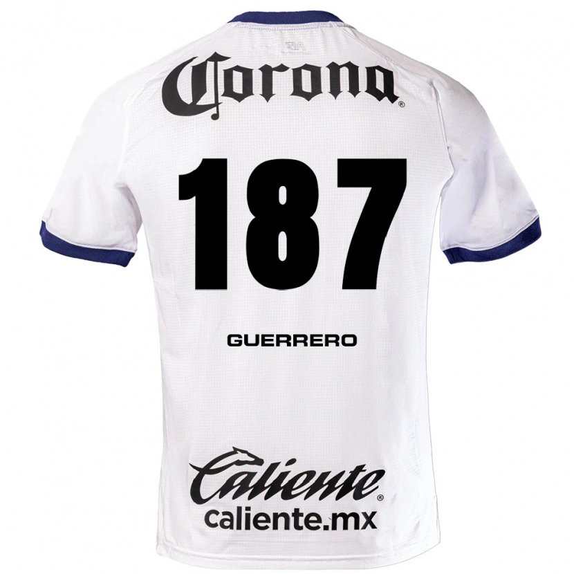 Danxen Mulher Camisola Dominic Guerrero #187 Branco Azul Preto Alternativa 2026/27 Camisa Brasil