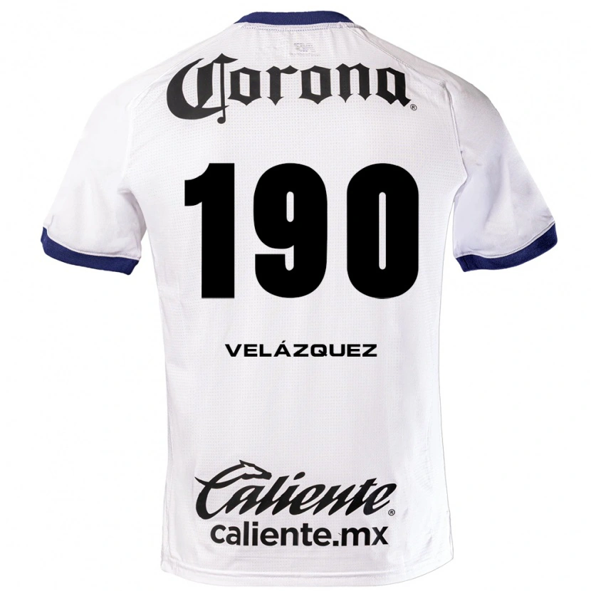 Danxen Mulher Camisola Héber Velázquez #190 Branco Azul Preto Alternativa 2026/27 Camisa Brasil