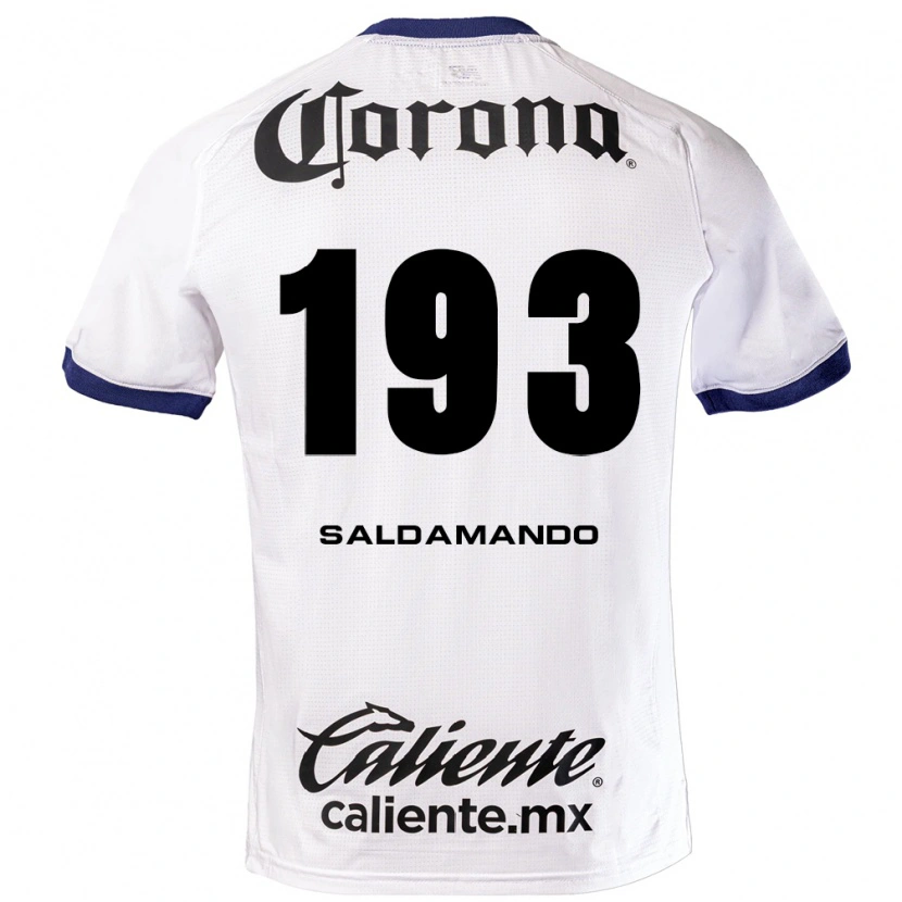 Danxen Mulher Camisola José Saldamando #193 Branco Azul Preto Alternativa 2026/27 Camisa Brasil