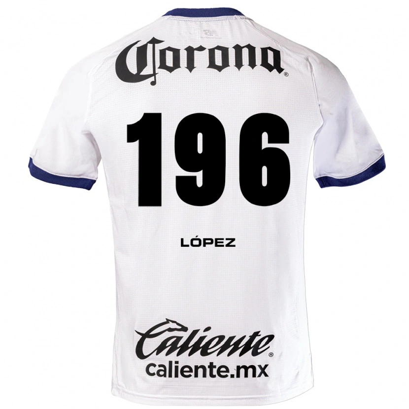 Danxen Mulher Camisola Ethan López #196 Branco Azul Preto Alternativa 2026/27 Camisa Brasil