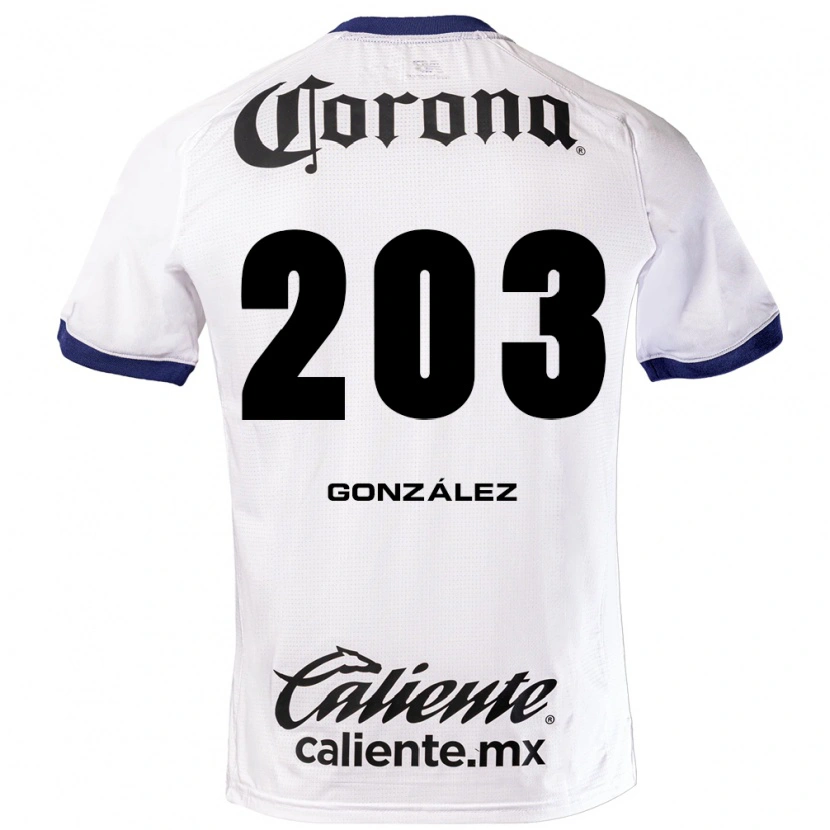 Danxen Mulher Camisola Luis González #203 Branco Azul Preto Alternativa 2026/27 Camisa Brasil