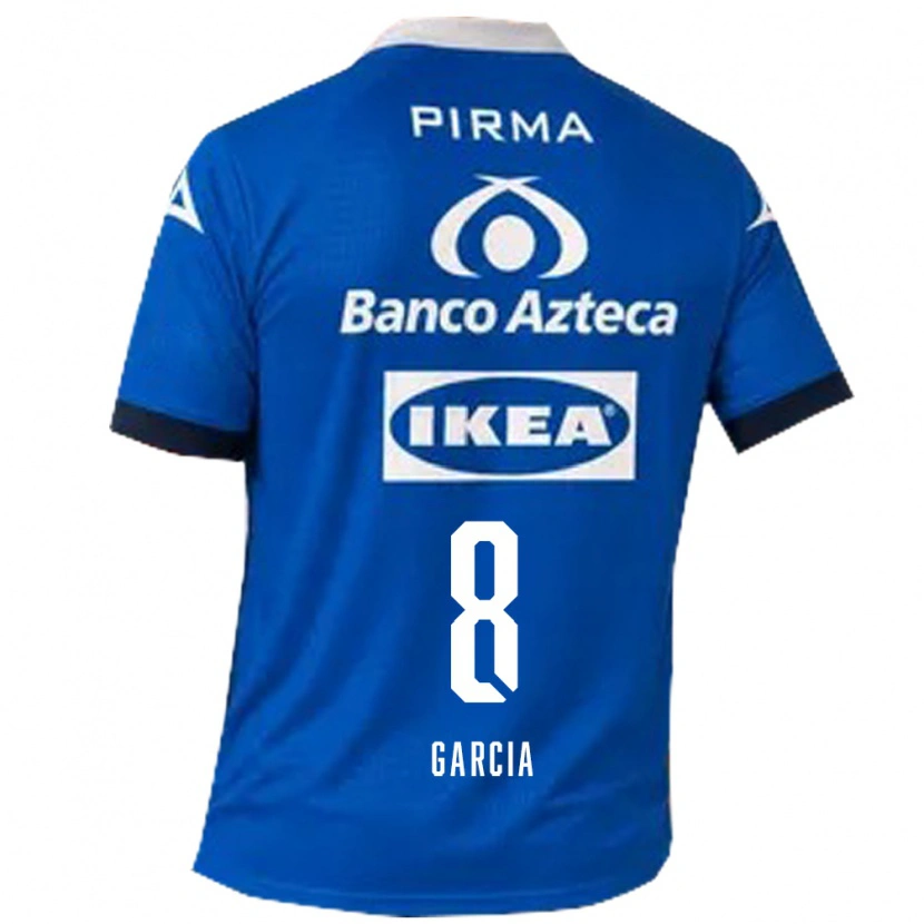 Danxen Mulher Camisola Luis García #8 Azul Branco Alternativa 2026/27 Camisa Brasil