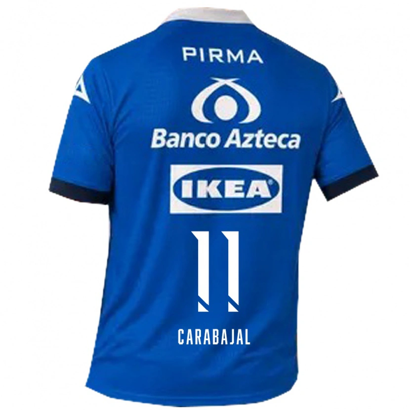 Danxen Mulher Camisola Gabriel Carabajal #11 Azul Branco Alternativa 2026/27 Camisa Brasil