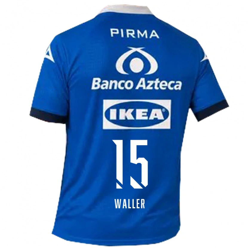 Danxen Mulher Camisola Facundo Waller #15 Azul Branco Alternativa 2026/27 Camisa Brasil