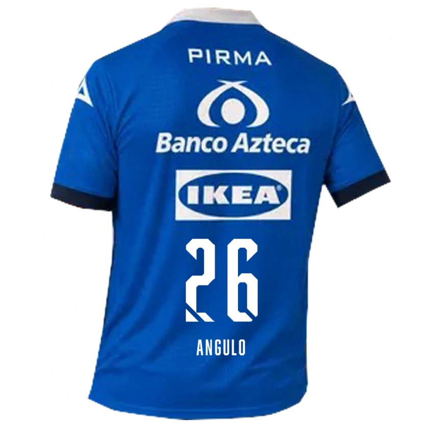 Danxen Mulher Camisola Brayan Angulo #26 Azul Branco Alternativa 2026/27 Camisa Brasil