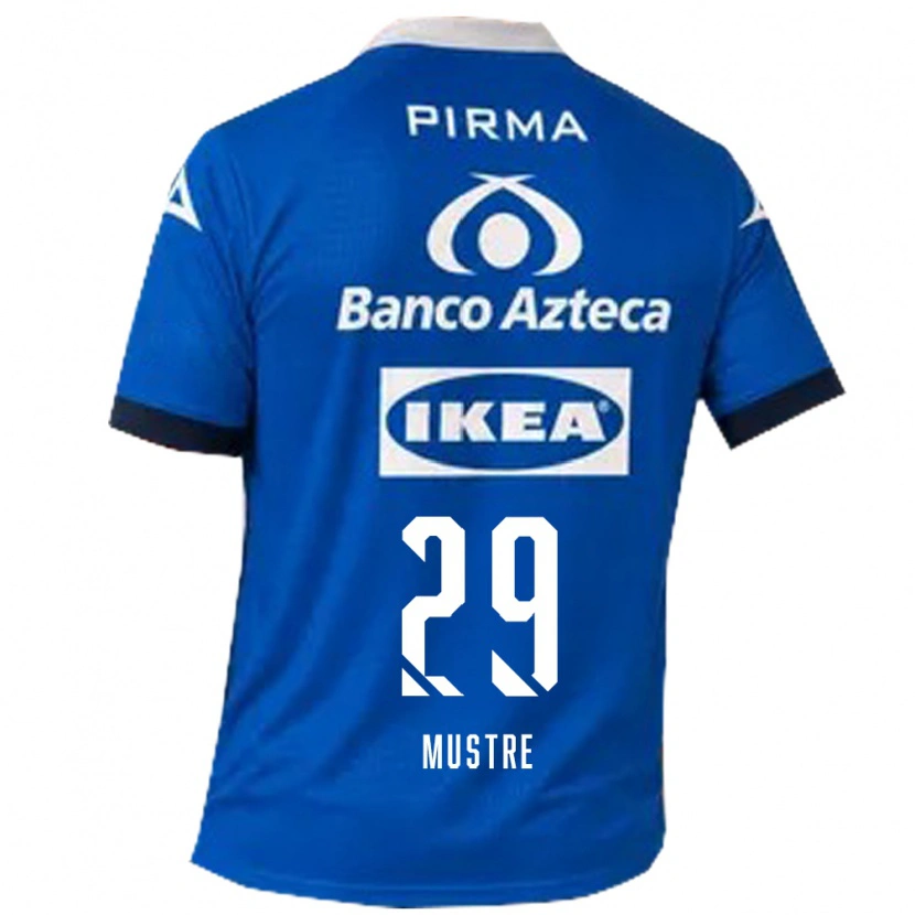 Danxen Mulher Camisola Eduardo Mustre #29 Azul Branco Alternativa 2026/27 Camisa Brasil