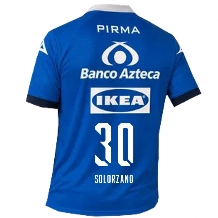 Danxen Mulher Camisola Aisha Solórzano #30 Azul Branco Alternativa 2026/27 Camisa Brasil