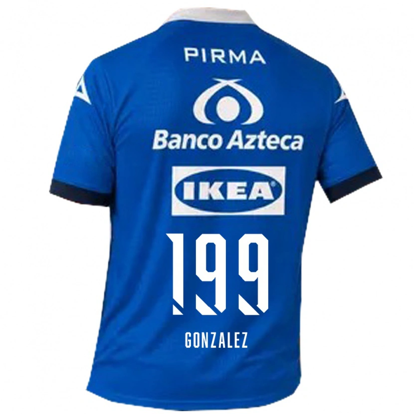 Danxen Mulher Camisola Samuel González #199 Azul Branco Alternativa 2026/27 Camisa Brasil