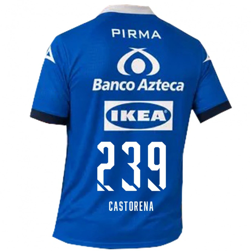 Danxen Mulher Camisola Ernesto Castorena #239 Azul Branco Alternativa 2026/27 Camisa Brasil
