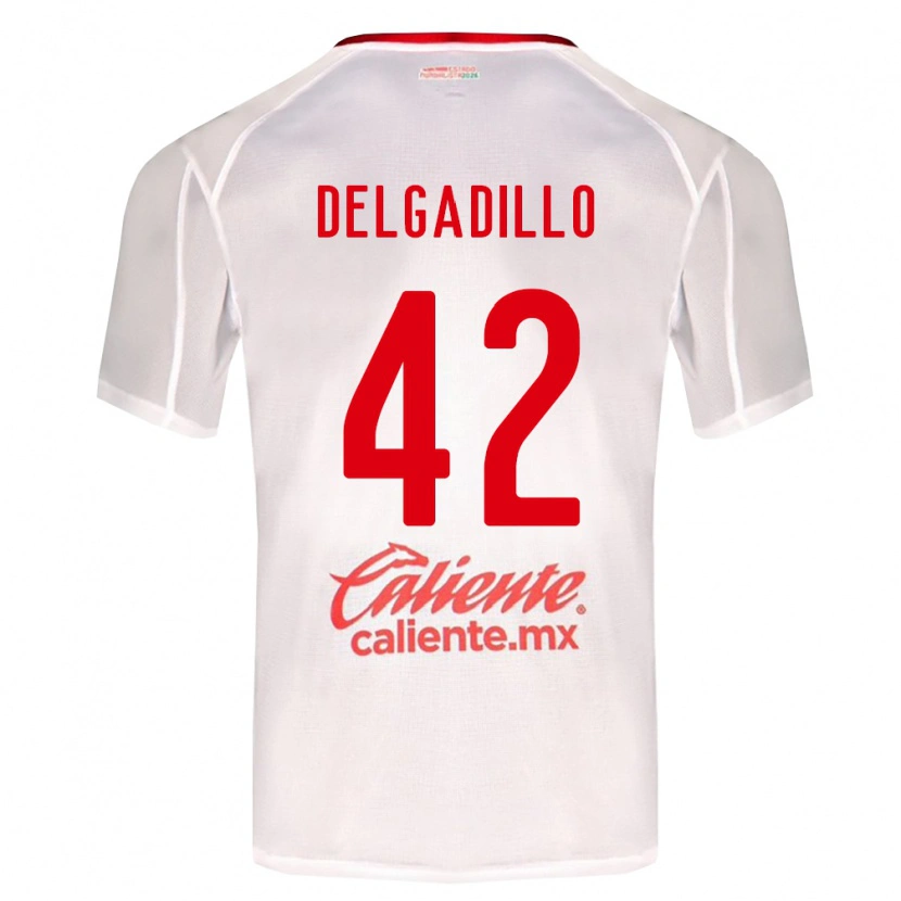 Danxen Mulher Camisola Diego Delgadillo #42 Branco Verde Vermelho Alternativa 2026/27 Camisa Brasil