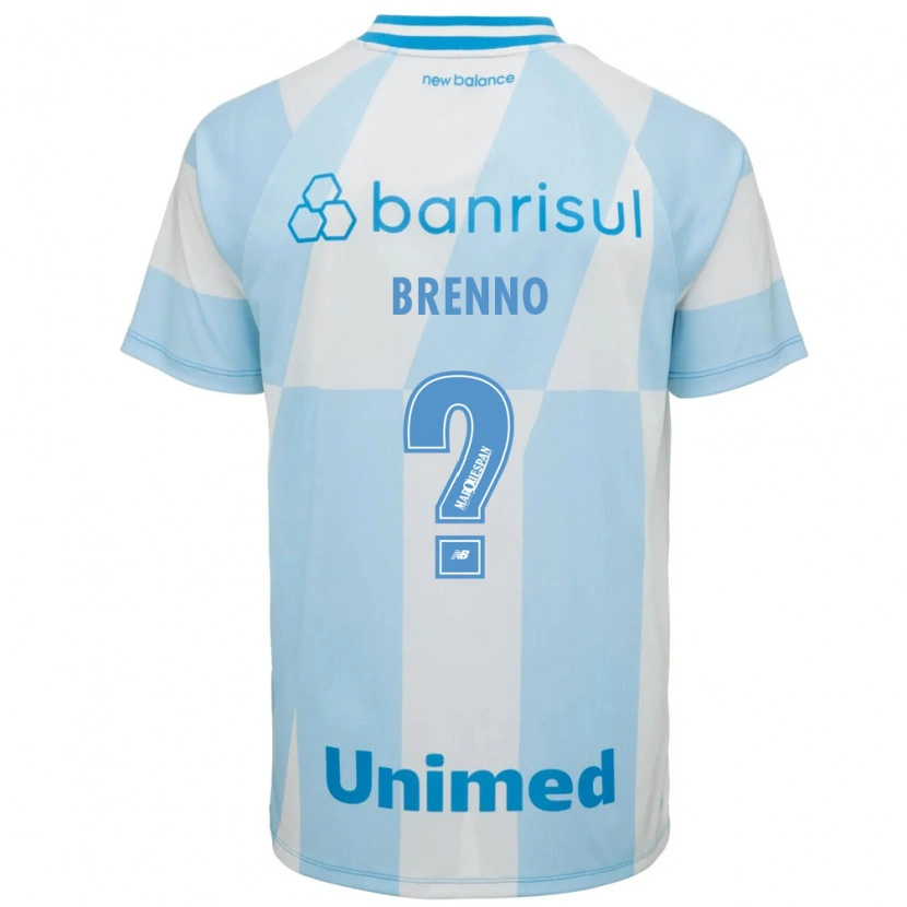 Danxen Mulher Camisola Brenno #0 Azul Claro Branco Alternativa 2026/27 Camisa Brasil