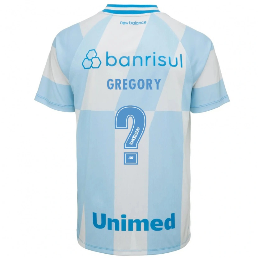 Danxen Mulher Camisola Gregory #0 Azul Claro Branco Alternativa 2026/27 Camisa Brasil