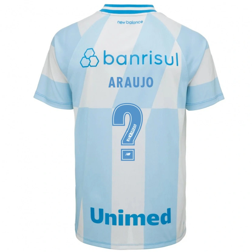 Danxen Mulher Camisola Caio Araujo #0 Azul Claro Branco Alternativa 2026/27 Camisa Brasil