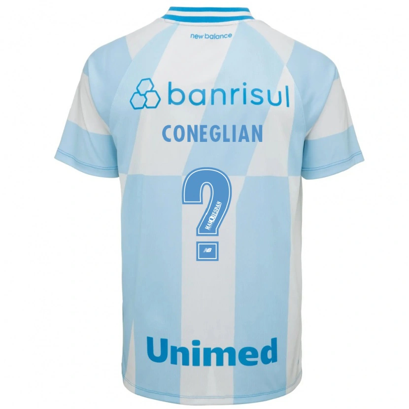Danxen Mulher Camisola Arthur Coneglian #0 Azul Claro Branco Alternativa 2026/27 Camisa Brasil